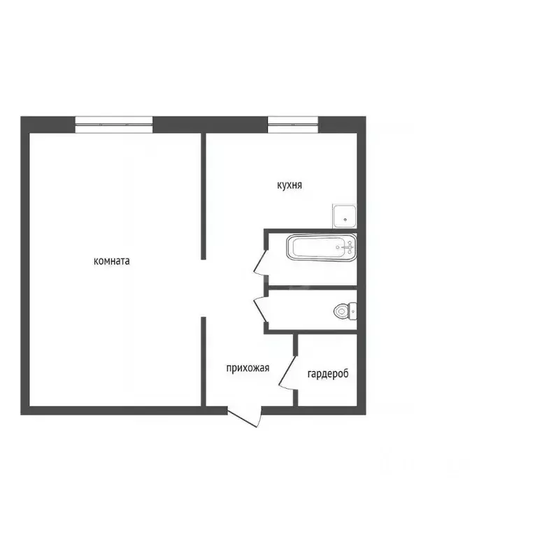 1-к кв. Красноярский край, Красноярск Молодежный просп., 4 (27.2 м) - Фото 0