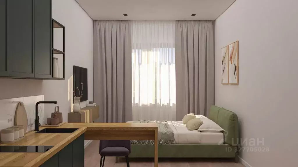 Студия Самарская область, Тольятти ул. Свердлова, 22 (24.1 м) - Фото 1