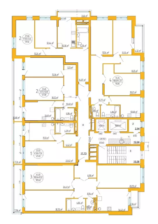 3-к кв. Башкортостан, Уфа ул. Аксакова, 79 (105.84 м) - Фото 2