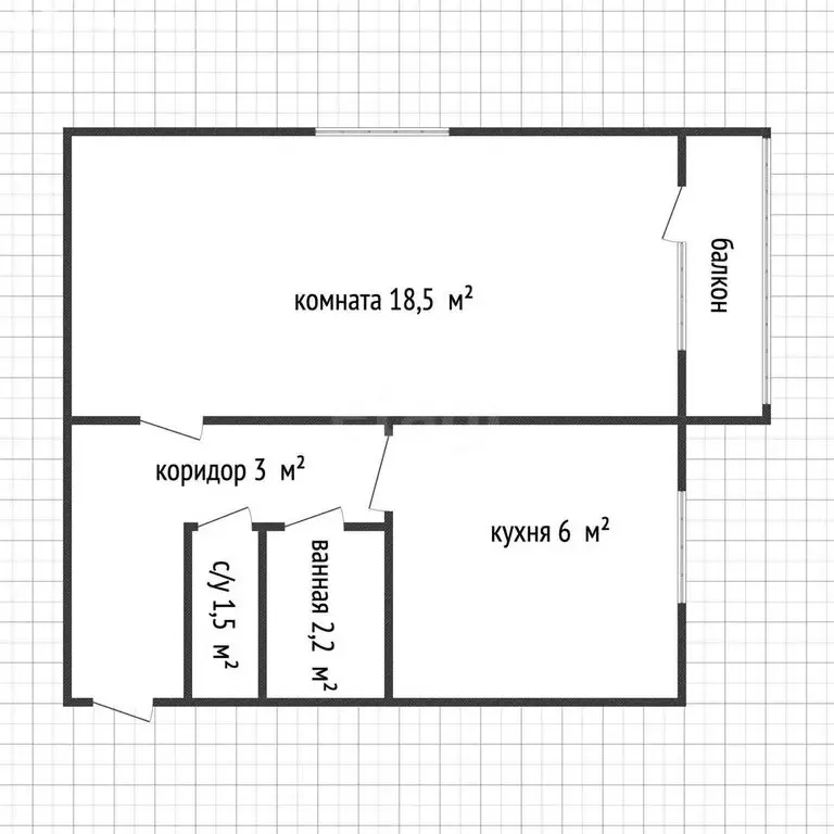 1-комнатная квартира: Майкоп, улица 8 Марта, 19 (31.2 м) - Фото 1