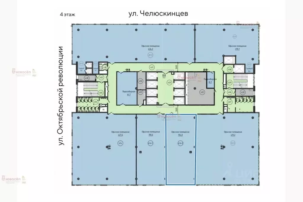 Офис в Свердловская область, Екатеринбург ул. Челюскинцев, 44А (195 м) - Фото 2