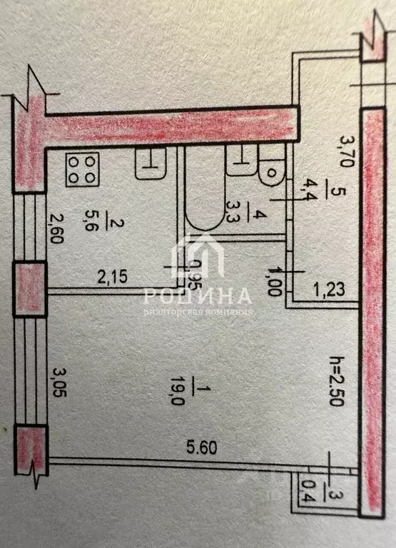 1-к кв. Хабаровский край, Хабаровск ул. Карла Маркса, 112 (32.7 м) - Фото 2