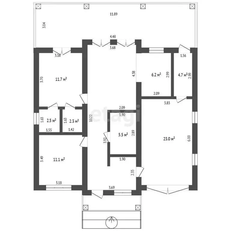 Дом в село Кулаково, 4-я Берёзовая улица (130.9 м) - Фото 0