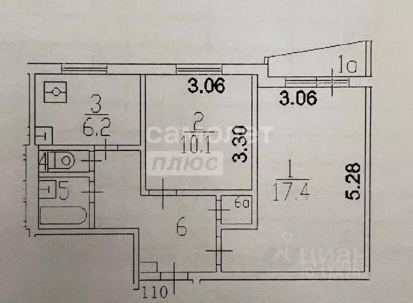2-к кв. Москва Кировоградская ул., 44К2 (44.0 м) - Фото 2