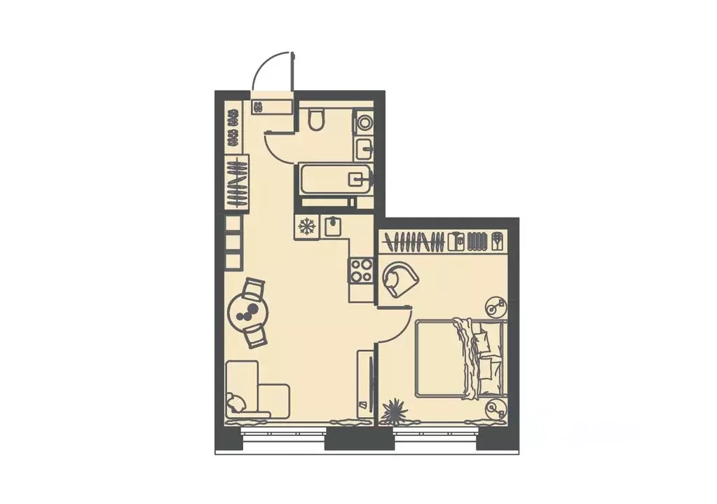 1-к кв. Пензенская область, Пенза Велларт Сити жилой комплекс (41.2 м) - Фото 2
