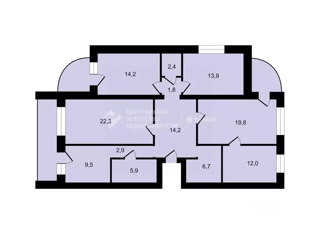 5-к кв. Рязанская область, Рязань Высоковольтная ул., 16к4 (125.6 м) - Фото 1
