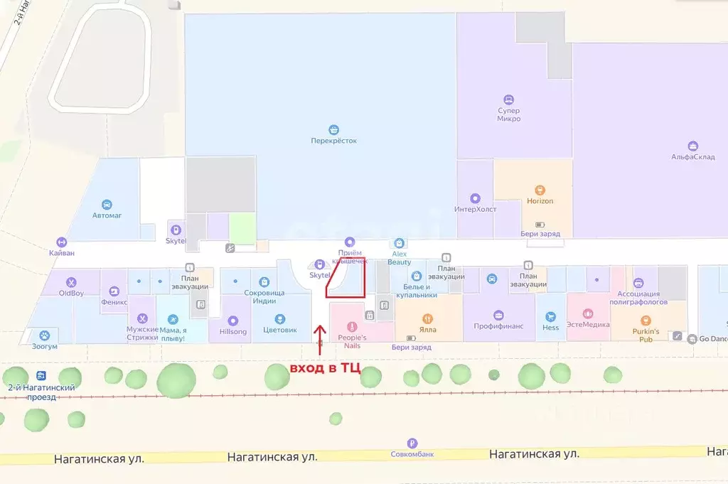 Торговая площадь в Москва Нагатинская ул., 16 (30 м) - Фото 2