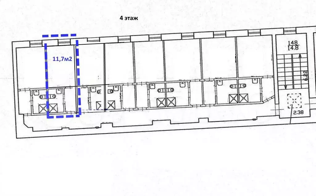 офис, 11.7 м - Фото 1