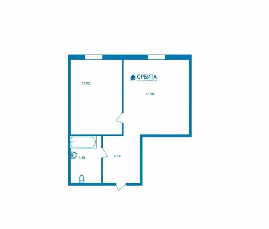 1-комнатная квартира: Тюмень, Интернациональная улица, 199к9 (35.7 м) - Фото 1