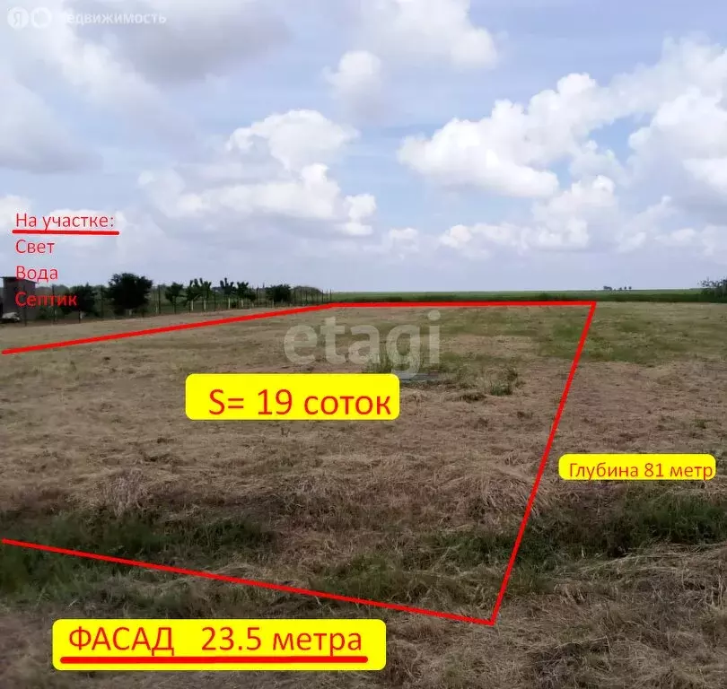 Участок в станица Петровская, улица Ломоносова (19.2 м) - Фото 0