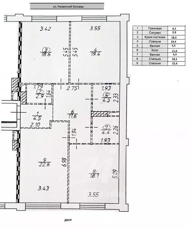 3-к кв. Москва Винницкая ул., 8к2 (106.6 м) - Фото 1