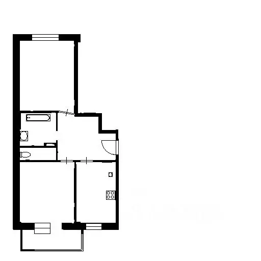 2-к кв. Севастополь просп. Античный, 10 (68.0 м) - Фото 2