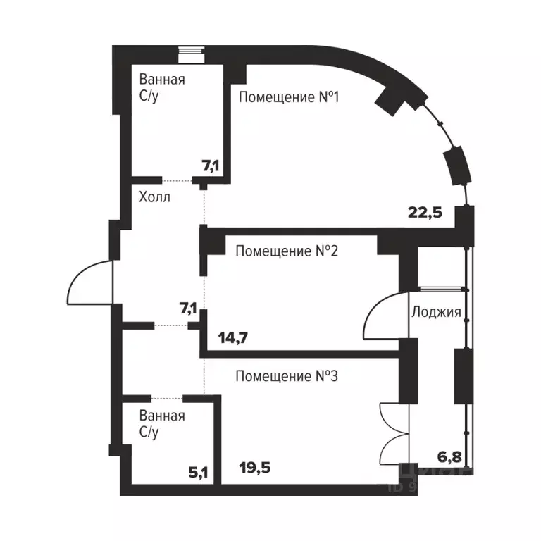 2-к кв. Челябинская область, Челябинск ул. Труда, 157А (76.0 м) - Фото 0