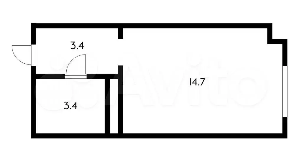 Апартаменты-студия, 28 м, 11/15 эт. - Фото 0