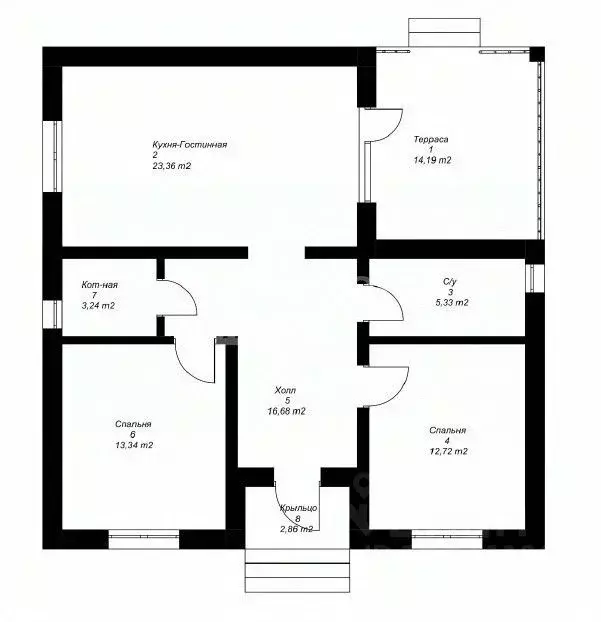 Дом в Липецкая область, Липецкий муниципальный округ, с. Ленино  (75 ... - Фото 2