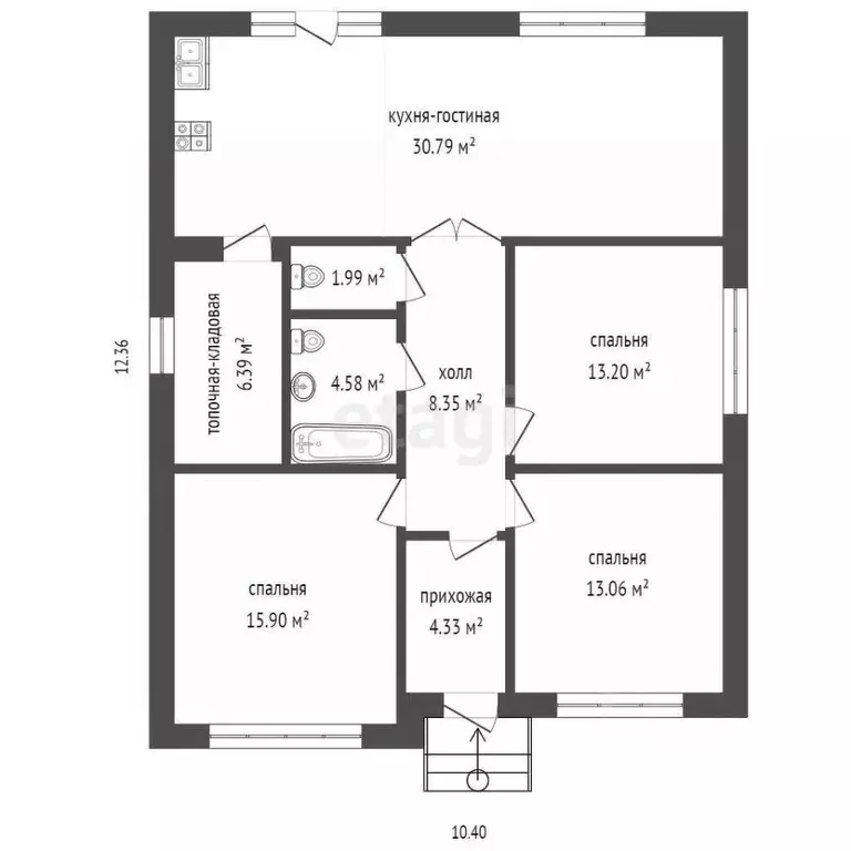 Дом в Ростовская область, Батайск ул. Сарматская (96 м) - Фото 2
