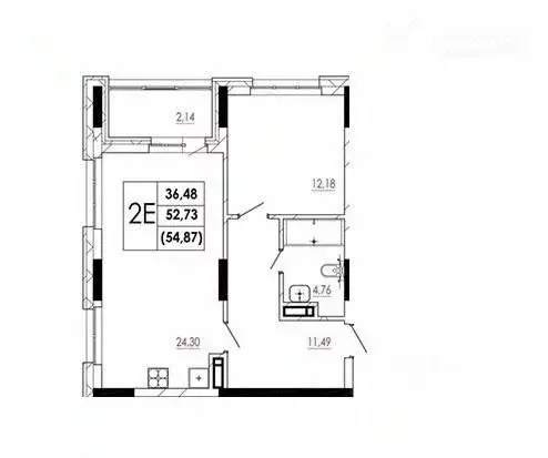 2-к кв. Воронежская область, Воронеж Ленинградская ул., 120Б (54.87 м) - Фото 0