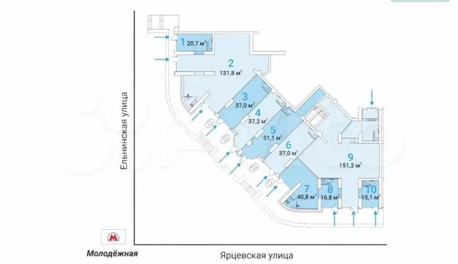 Помещения с высокой проходимостью у метро - Фото 0