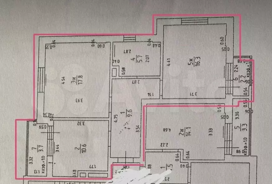 2-к. квартира, 60 м, 5/6 эт. - Фото 0