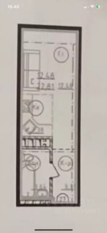 Студия Башкортостан, Уфа просп. Октября, 75 (22.81 м) - Фото 2