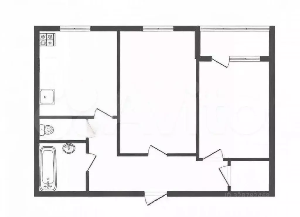 2-к кв. Тульская область, Тула ул. Степанова, 35 (50.4 м) - Фото 2