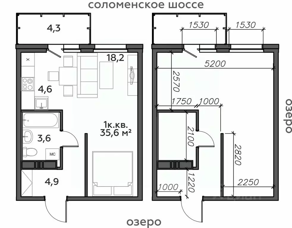 1-к кв. Карелия, Петрозаводск Район Северная промзона, Вороний Наволок ... - Фото 0