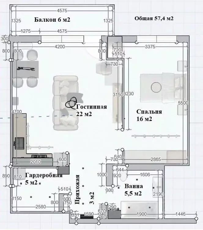 2-к кв. Воронежская область, Воронеж ул. 45-й Стрелковой Дивизии, 257 ... - Фото 2