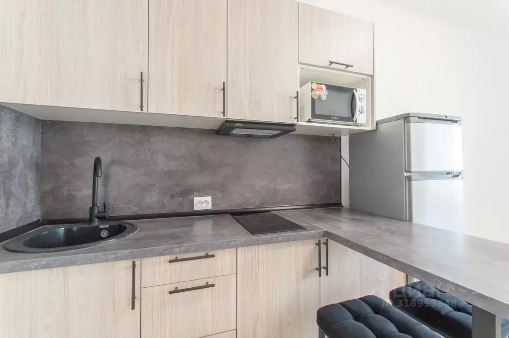 Студия Санкт-Петербург аллея Арцеуловская, 21 (28.0 м) - Фото 1