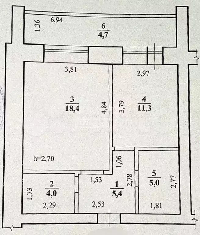 1-к. квартира, 48,8 м, 1/12 эт. - Фото 0