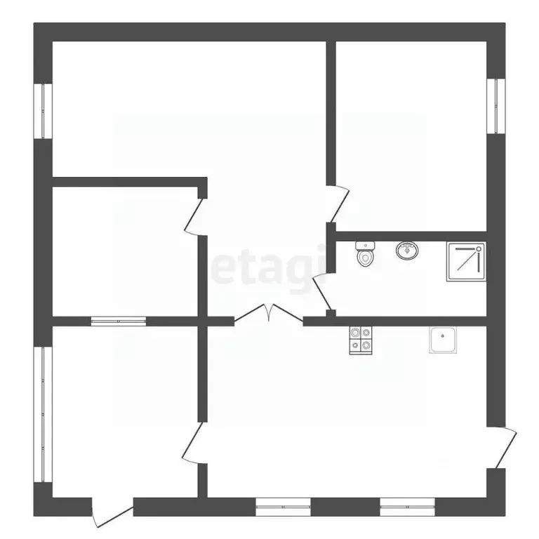 Дом в Тюменская область, Тюменский муниципальный округ, д. Ушакова, ... - Фото 1