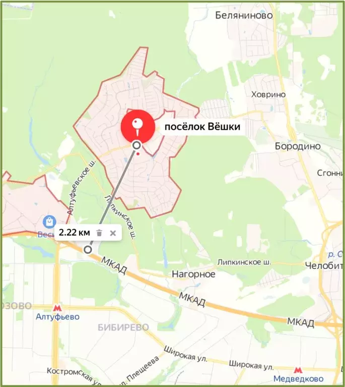 Участок в Московская область, Мытищи городской округ, пос. Вешки  ... - Фото 1