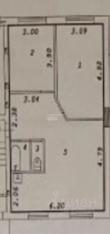 3-к кв. Новосибирская область, Новосибирск Звездная ул., 14 (58.8 м) - Фото 1