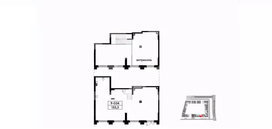 Торговая площадь в Москва Прокшино жилой комплекс (133 м) - Фото 1