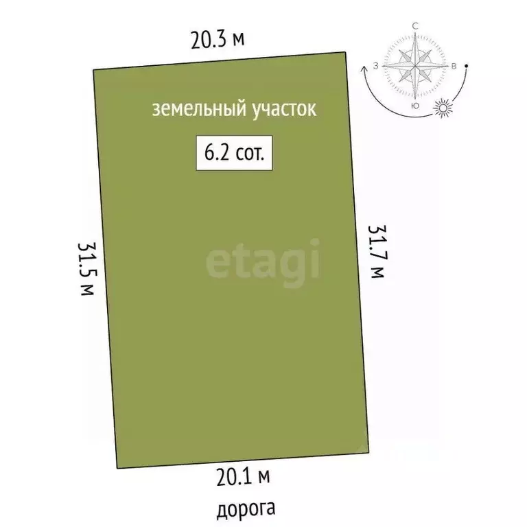 Участок в Мордовия, Саранск Пенсионер СТ,  (6.0 сот.) - Фото 1