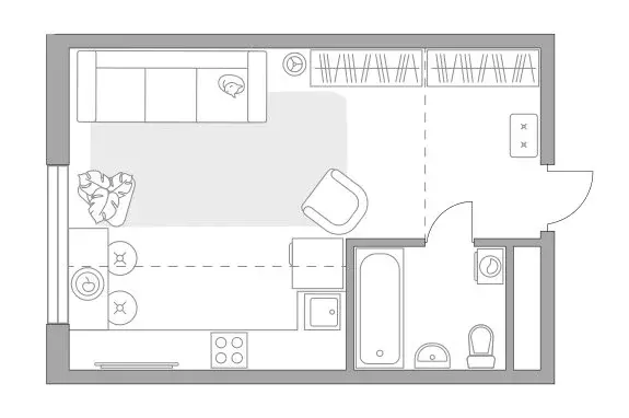 Квартира-студия: Одинцовский городской округ, территориальное ... - Фото 1