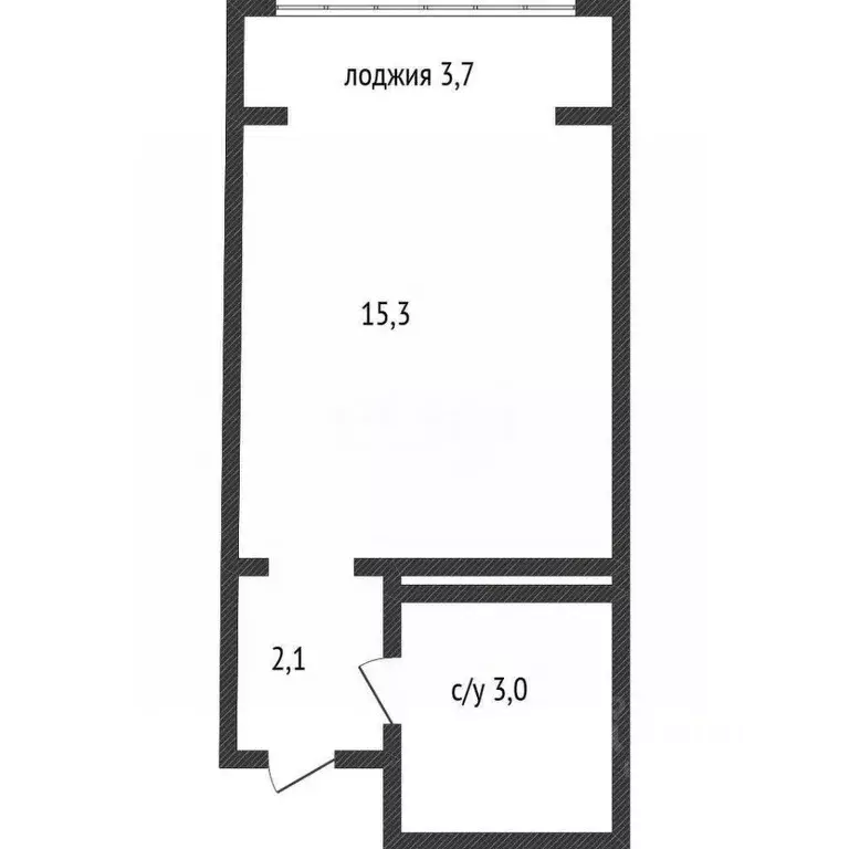 Студия Краснодарский край, Краснодар Российская ул., 267к4 (20.4 м) - Фото 0