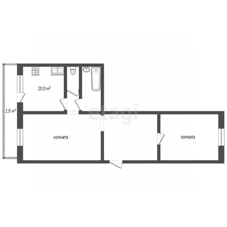 3-к кв. Мордовия, Саранск Большевистская ул., 119 (89.2 м) - Фото 1