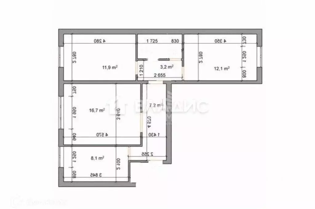 3-к кв. Пензенская область, Пенза ул. Герцена, 14 (82.0 м) - Фото 2
