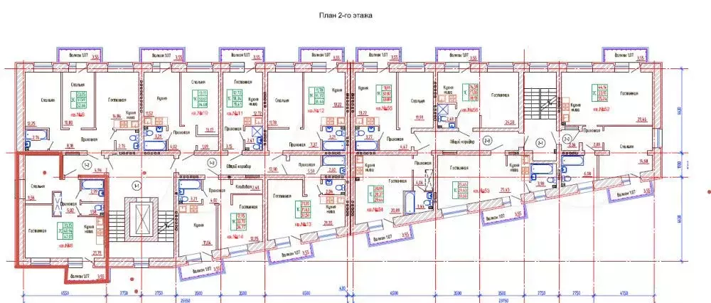 2-к. квартира, 42 м, 2/6 эт. - Фото 1