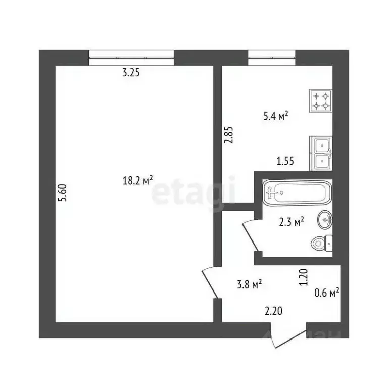 1-к кв. Мордовия, Саранск ул. Попова, 74Б (29.5 м) - Фото 1