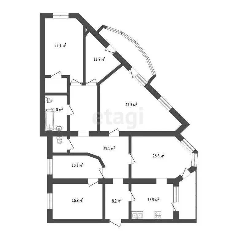 4-комнатная квартира: Тюмень, Советская улица, 55 (211 м) - Фото 0