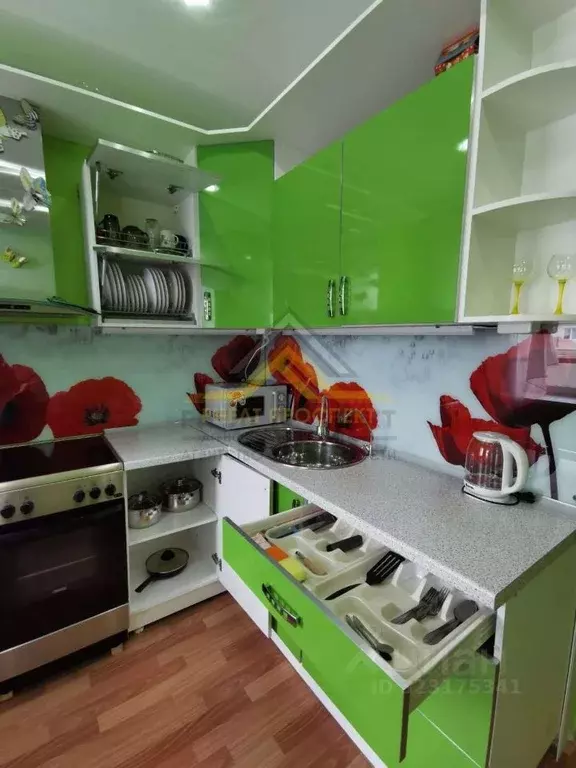 1-к кв. Белгородская область, Старый Оскол Дубрава мкр, 1 кв-л, 16 ... - Фото 2