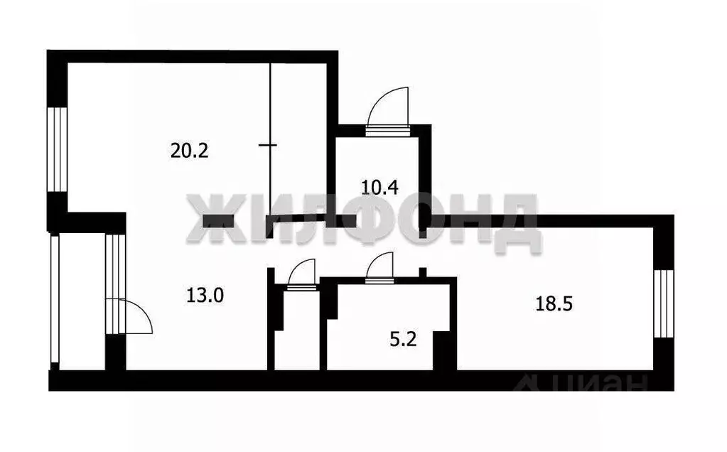 2-к кв. Новосибирская область, Новосибирск ул. Романова, 25 (74.0 м) - Фото 2