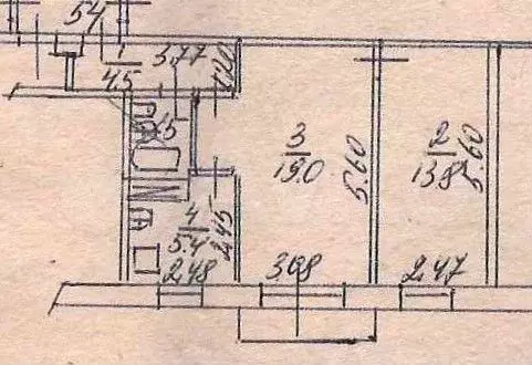 2-к. квартира, 45,6 м, 4/5 эт. - Фото 0