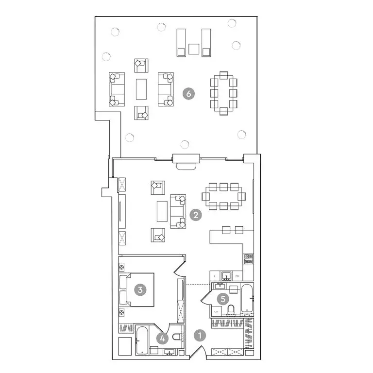 2-комнатная квартира: Москва, проспект Академика Сахарова, 7 (163.8 м) - Фото 1
