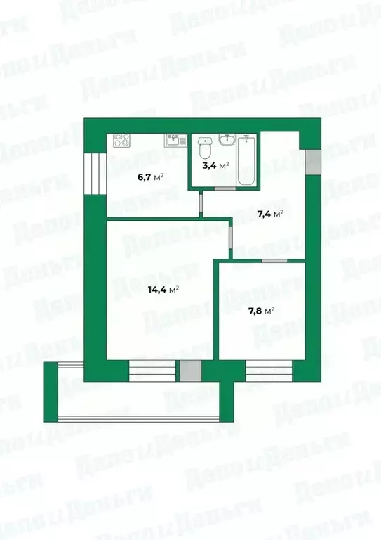 2-к кв. Кировская область, Киров ул. Физкультурников, 4 (41.0 м) - Фото 0