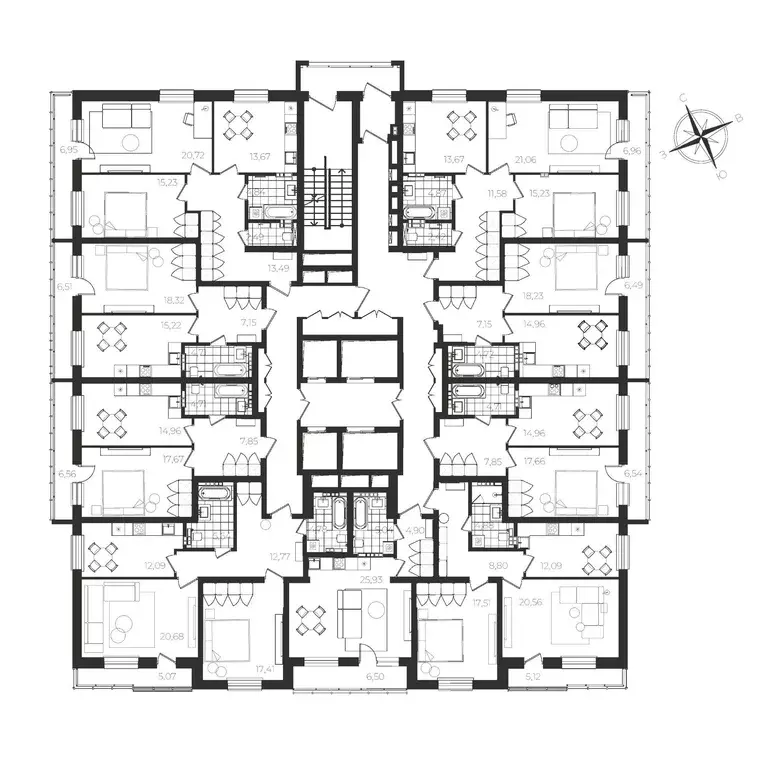 2-к кв. Свердловская область, Екатеринбург ул. Рощинская, 59 (81.5 м) - Фото 2