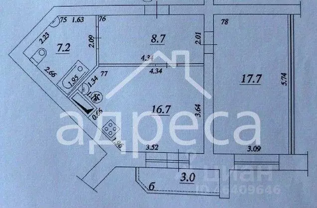 1-к кв. Самарская область, Самара пер. Юрия Павлова, 7а (53.3 м) - Фото 1