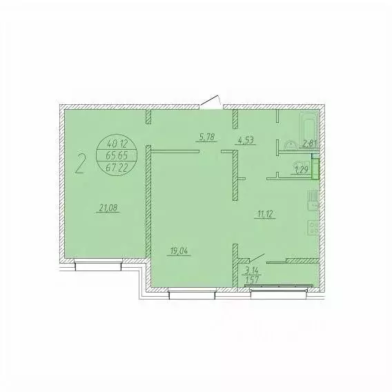 2-к кв. Сахалинская область, Анивский городской округ, с. Новотроицкое ... - Фото 1