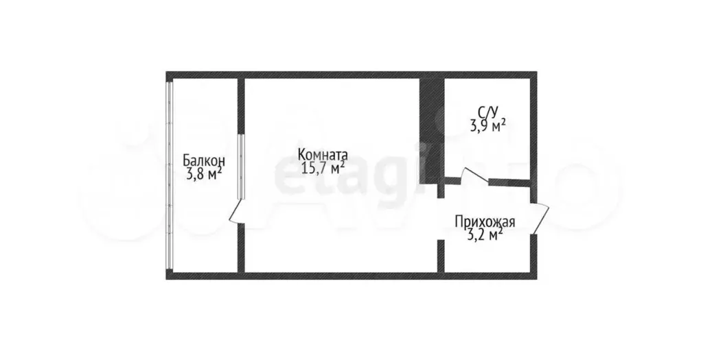 Квартира-студия, 22,5 м, 15/17 эт. - Фото 0